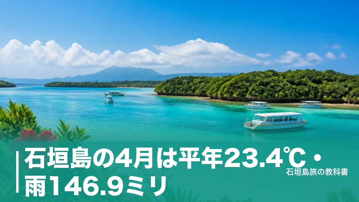 石垣島の4月は平年23.4℃・雨146.9ミリ｜梅雨前の海とGW混雑を避ける段取りのアイキャッチ画像