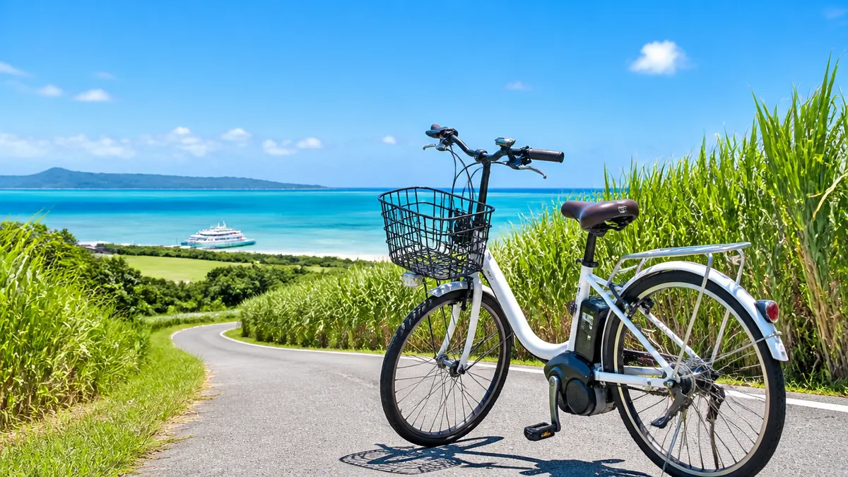 自転車で回る所要時間は、竹富町観光協会のモデルコースで読めますの解説画像