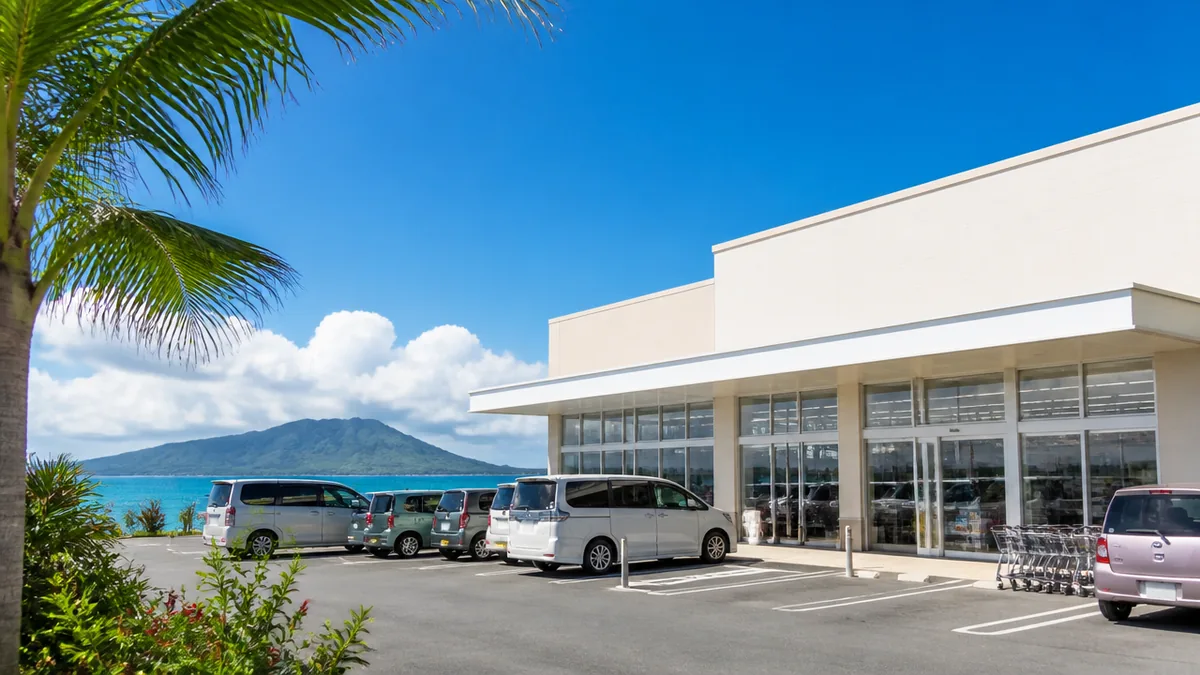 石垣島のスーパーは市街地に集中している|主要8店の位置関係の解説画像