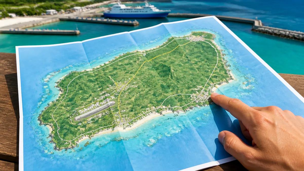 与那国島の地図は「3つの集落」で覚えると迷わないの解説画像
