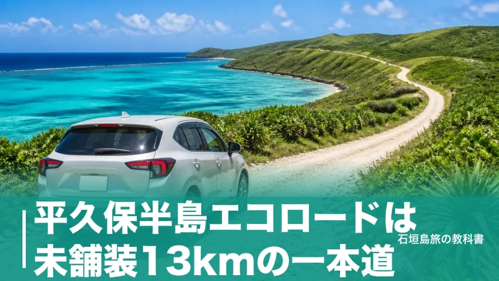 平久保半島エコロードは未舗装13kmの一本道｜レンタカーで入る前に読む道路事情のアイキャッチ画像