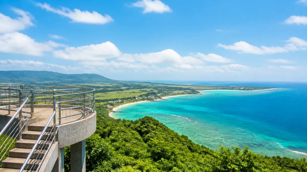 南の島の展望台はバンナ公園のどこにある？車で行くなら覚えるのは1本の道だけの解説画像