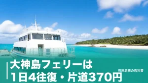 大神島フェリーは1日4往復・片道370円｜島尻漁港からの時刻表と滞在時間の組み方のアイキャッチ画像